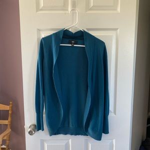 Teal longsleeve sweater cardigan size M